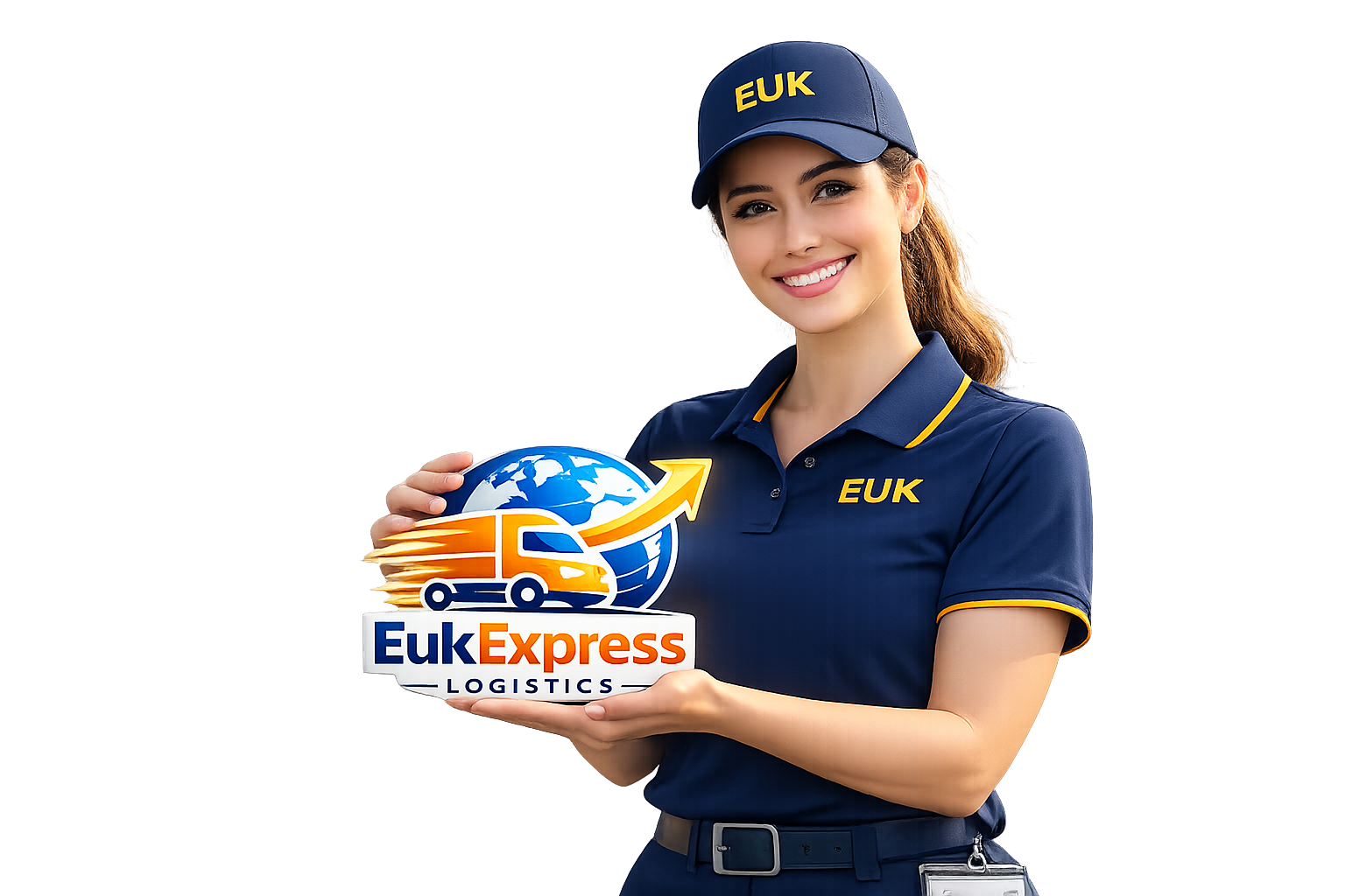 EukExpress worker delivering goods